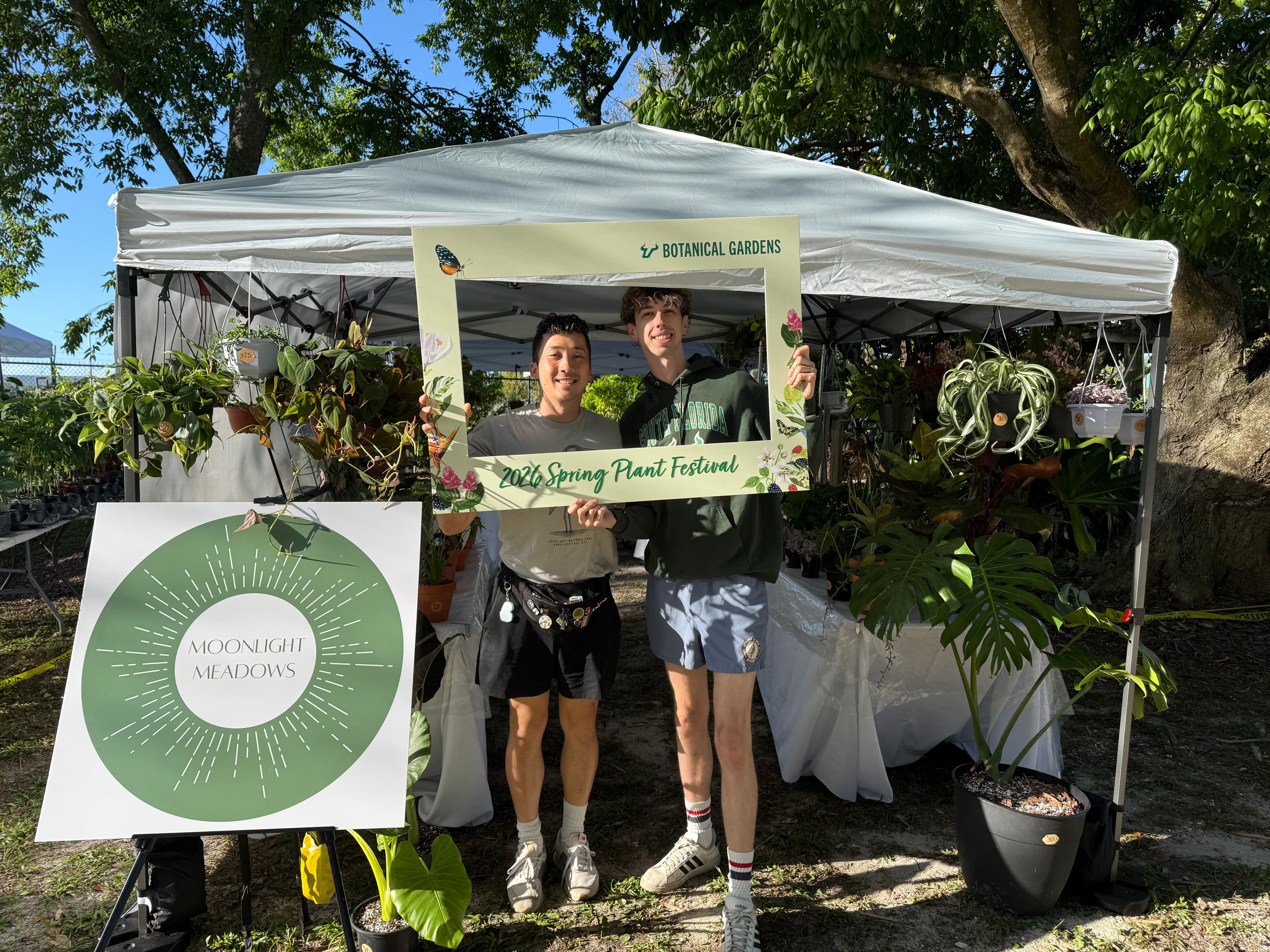 Moonlight Meadows booth at the 2026 Spring Plant Festival